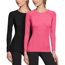 애슬리오 언더레이어 라운드 긴팔 2팩 AO-BFD21