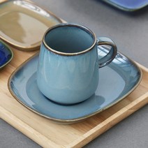 까사무띠 이태리 쎄나 컬렉션 - 에스프레소 잔+받침 세트 100ml 5color, 1개, 베이지