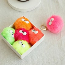 패션소품 키홀더 (핸드메이드) 썸머 컬러 폼폼 키링