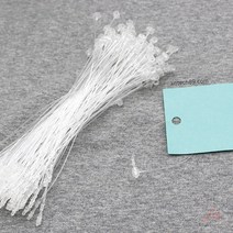 옷 텍 끈 127mm 상품 라벨 고리 택 가격표 의류 상표 반품방지 실 태그