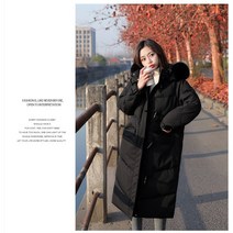 여자 롱 기장 오리털 패딩