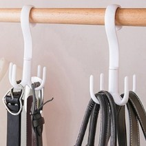 넥타이 스카이 허리띠 걸이 보관함 수납함 4발, 2개, 기본