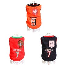 볼독 강아지고양이 나시티셔츠 중형견옷 대형견옷 티셔츠, 네덜란드+포르투갈+프랑스