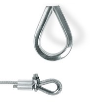 와이어 줄 로프 심블 락킹 스테인 보호대 코스 손상 마모방지, M12