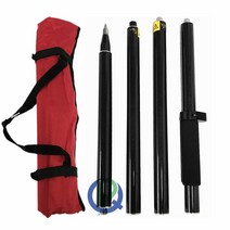 1.8M 길이 GPS 프리즘 폴 탄소 섬유 측량 GNSS RTK 유형 폴 5/8 스레드 4 개, 한개옵션0