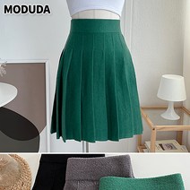 [모두다] [보들촉감/도톰니트] 시아 니트 플리츠 스커트
