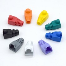 티테크 RJ-45 통부트 덮개형 보호캡/TC-BOOT/6파이 사용가능/부트 덮개형/RJ45 커넥터와 랜케이블 연결 부분을 보호/케이블 꺽임및 커넥터 파손을 방지, 파랑