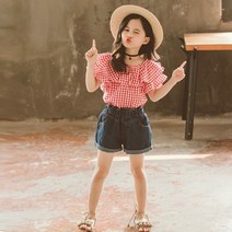 원더랜드 데님팬츠셋 아동복 주니어복 아동상하복 주니어상하복 여자아동복 여자주니어복 여아옷 여아의류 주니어의류 초등학생상하복 초등학생옷