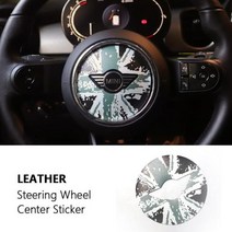 BMW 미니 쿠페 쿠퍼 컨트리맨 악세사리 매트 커버 스티커 핸들 액세서리 R50R52 R53 R55 R56 R60 R61 F54 F55 F56 F60 Clubman 3D 전용, grey Union Jack 1+Style E R50