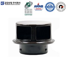 금강산업 개구부 13% 증가된 역풍방지 눈물방지 방풍형 후드캡 환기캡 초코 브라운 75파이