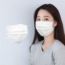 다샵 국내배송 일회용마스크(50매) 멜트블로운 3중 마스크 (화이트), 1개, 50매입