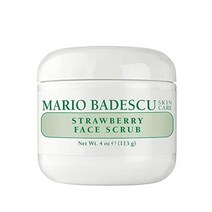 모든 피부 타입용 Mario Badescu 딸기 페이스 스크럽 | 칙칙한 피부를 정돈해주는 페이셜 스크럽 |딸기씨&옥수숫가루 함유| 4 온스