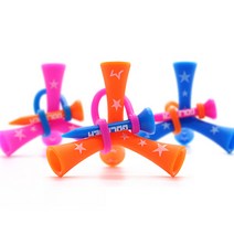 골프디아 티더라 삼발이 골프 티꽂이, 오렌지, 1개