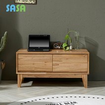 [AKMALL]사사가구 우드픽 참죽원목 거실장900, 색상:내추럴