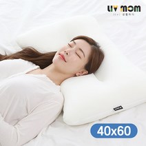 리브맘 쫀쫀푹신 메모리솜 맞춤 경추베개 40x60, 02.그레이