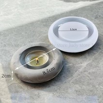 Tealight 홀더 금형 콘크리트 양초 선박 미니 저장 탱크 보석 상자 링 에폭시 수지, plum