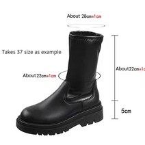워커힐 스타카토신발 women over knee high boots 펑크 블랙 플랫폼