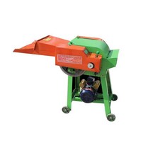 볏짚 분쇄기 가지절단기 건식 건초 나무 풀 곡식줄기, 6개 블레이드 + 4kw 순수 구리 모터