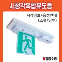 시청각 복합유도등 음성경보기 (시각경보+음성안내) / 소형-양면, 양면