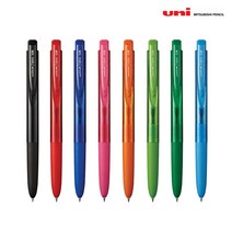 유니볼 시그노 노크식 0.38mm 3자루 UMN-155-38, 그린