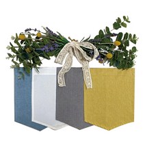 DIY 피그먼트 무지 월배너 가랜드 생일 돌 백일 자수용 인쇄용 배너 4COLOR, 옐로우