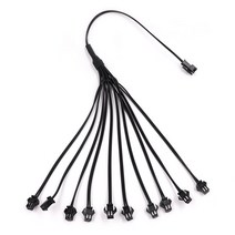 EL Wire 2Pin jst Splitter Connector for One 인버터 Male to Female 커넥터 SM 리드 와이어 케이블 네온, 1 to 10