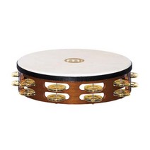 Meinl 더블 10인치 가죽 탬버린 MCP TAH2B-AB