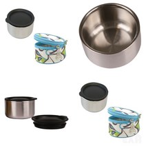 스텐 미니 보온 죽그릇 주머니 세트 보온죽통 미니보온죽통