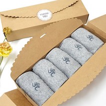 사계절 단목 양말 선물세트/5개입 불자양말 스님양말 49제 답례품 보시용품