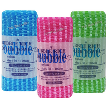 일제 일본 버블리치 샤워타올 (3개) 버블 리치 부드러운 소프트 목욕 풍성한 저자극 거품 샤워타월, 버블 리치 샤워타올 (3개), 3개