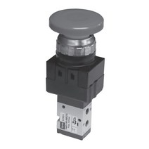 YPC PMEV160-MS-2 3포트메카니컬밸브 누름버튼형(버섯머리)