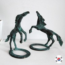 청동 편자 말 2p 세트 주물 장식품 STD 542.선도아트(무료배송)