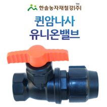 PE 퀸 암나사 유니온밸브/조임식 PE부속 암나사싱글/농수관 관수자재/한솔농자재철강, 50mm