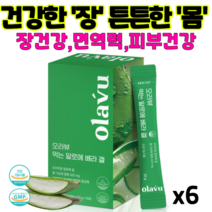 뉴트리커먼 오라뷰 먹는 알로에 젤리 스틱 베라겔 420mg 면역력증진 피부관리 면역다당체 맛있는 알로에 겔 건강증진 콜라겐 히알루론산 장건강 식품, 6박스(90포)