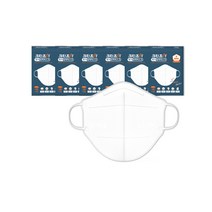 크린조이 KF94 마스크 새부리형 대형 블랙 그레이 화이트 30매(1팩 5매입), 5개입, 6개, 대형_화이트