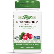 네이쳐스웨이 크랜베리 프루트 465mg 베지테리안 캡슐, 180개입, 1개