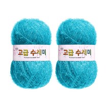 울클럽 별꽃수세미 만들기 DIY 고급수세미실 2볼세트, 189아쿠아블루