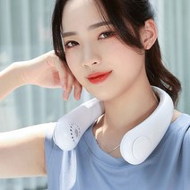 넥밴드선풍기 휴대용 미니선풍기 목걸이형선풍기 날개없는선풍기, 파우더핑크