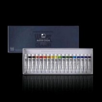 신한 수채화 물감세트- 전문가용 7.5ml 18색, 없음