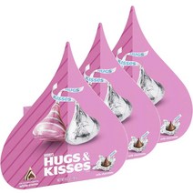 허쉬 발렌타인 허그 & 키세스 기프트 하트 박스, 3개, 184g