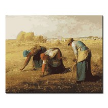 DIY 캔버스페인팅 명화그리기 액자 그림 세트 유화 -인물 40x50, F10_밀레의 이삭줍기