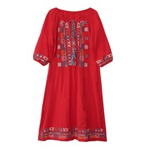 에스닉자수원피스 무드 시짱 윈난 청 바다 사막 초원 여행 면린넨 스윗 포시 쌀 아시아 2478778574