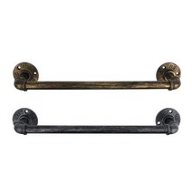 빈티지 엔틱 수건걸이 파이프손잡이 골드 싱크대 문갑 인테리어 옷장 철물 협탁 공예품 가구 락카 신발장, 엔틱골드