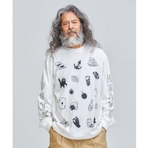 FRIZMWORKS TATTOO GRAPHIC LONG SLEEVE _ 화이트