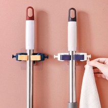 행거 대걸레 밀대 청소도구걸이 거치대 다용도 홀더, 2봉걸래홀더-화이트