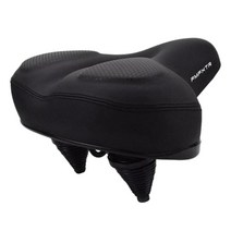 YSSHOP 엑스트라 와이드 자전거 패딩 시트 빅 부랑자 MTB 스쿠터 패드 안장, 26x26cm, 젤, 블랙 젤