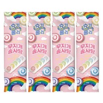 슈가롤리 무지개 솜사탕(5개입)x4개 아이 간식 선물, 10g, 4개
