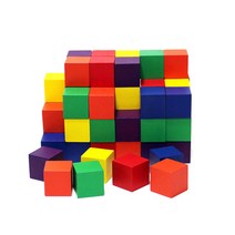 2cm칼라 쌓기나무40개 100%천연원목 독일비치나무제작