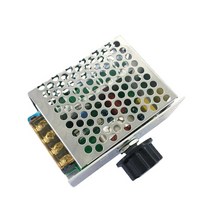 속도조절기 스피드 컨트롤러 사이리스터 전압 조정기 AC 220V 4000W 속도 온도 라이트 볼트 조광기 컨트롤, 01 Silver