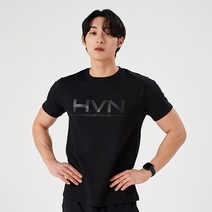 허그본 프리미엄 모달 빅로고 HVN 톤온톤 머슬핏 반팔